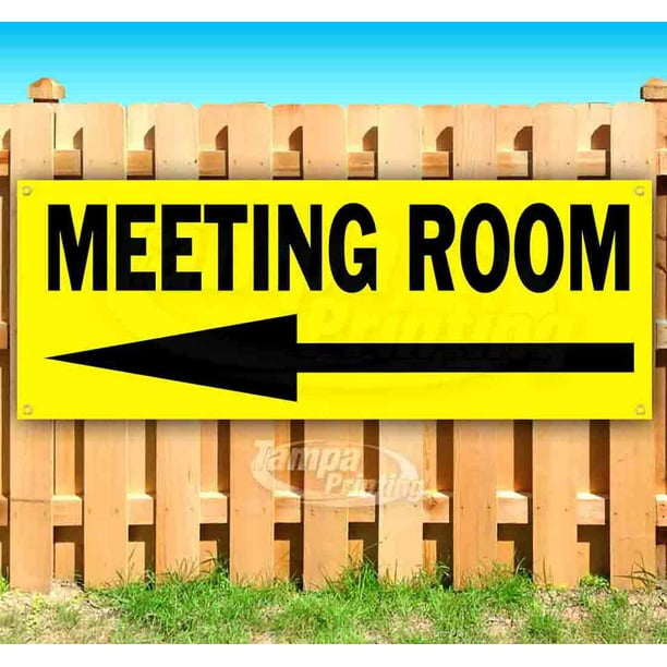 Heavy-Duty Vinyl Single-Sided with Metal Grommets Meeting Room 13 oz Banner Non-Fabric Heavy-Duty Vinyl Single-Sided with Metal Grommets Meeting Room 13 oz Banner Non-Fabric